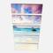 Designart - Exotic Seashore Sunset Over Blue Sea - Extra Large Seascape Art Canvas